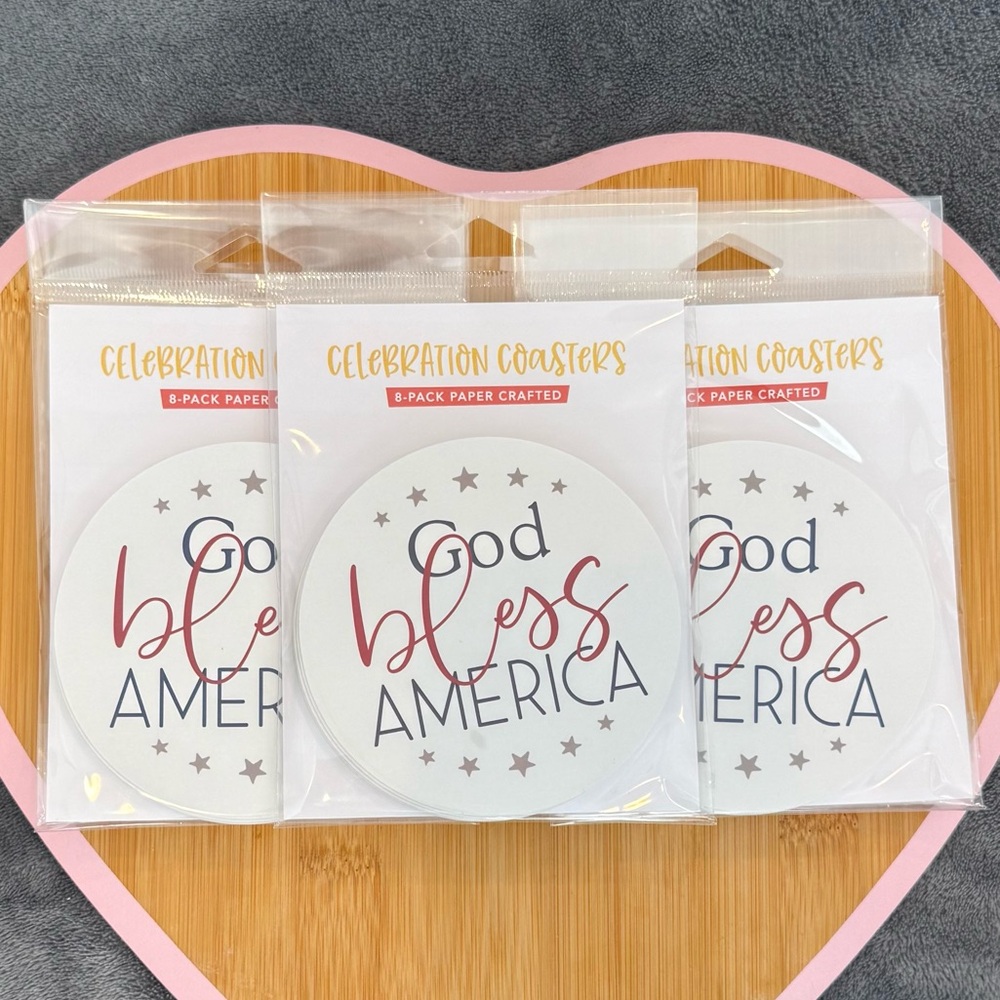 God bless America paper Coaster Set! 56 total! - Picture 1 of 7